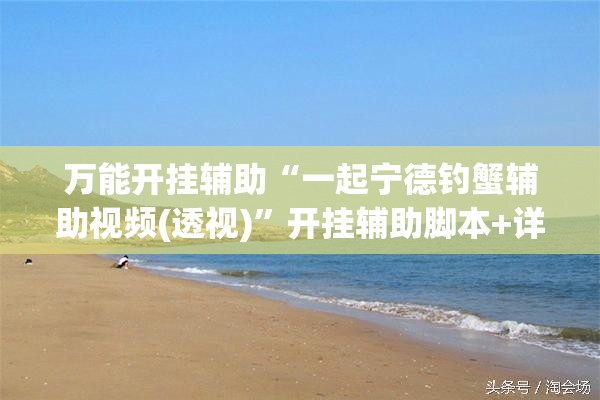 万能开挂辅助“一起宁德钓蟹辅助视频(透视)”开挂辅助脚本+详细开挂安装教程