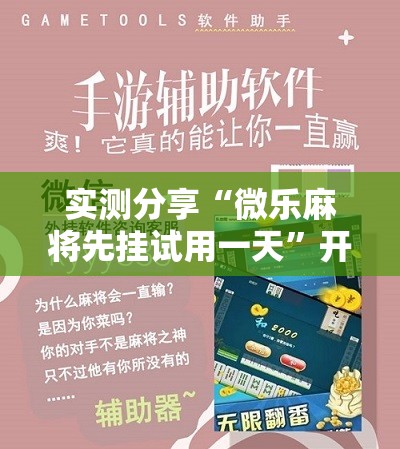 实测分享“微乐麻将先挂试用一天”开挂辅助脚本+详细开挂安装教程