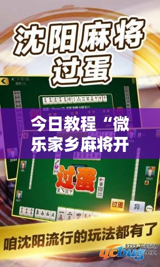 今日教程“微乐家乡麻将开挂教程方法”科技辅助神器手机版