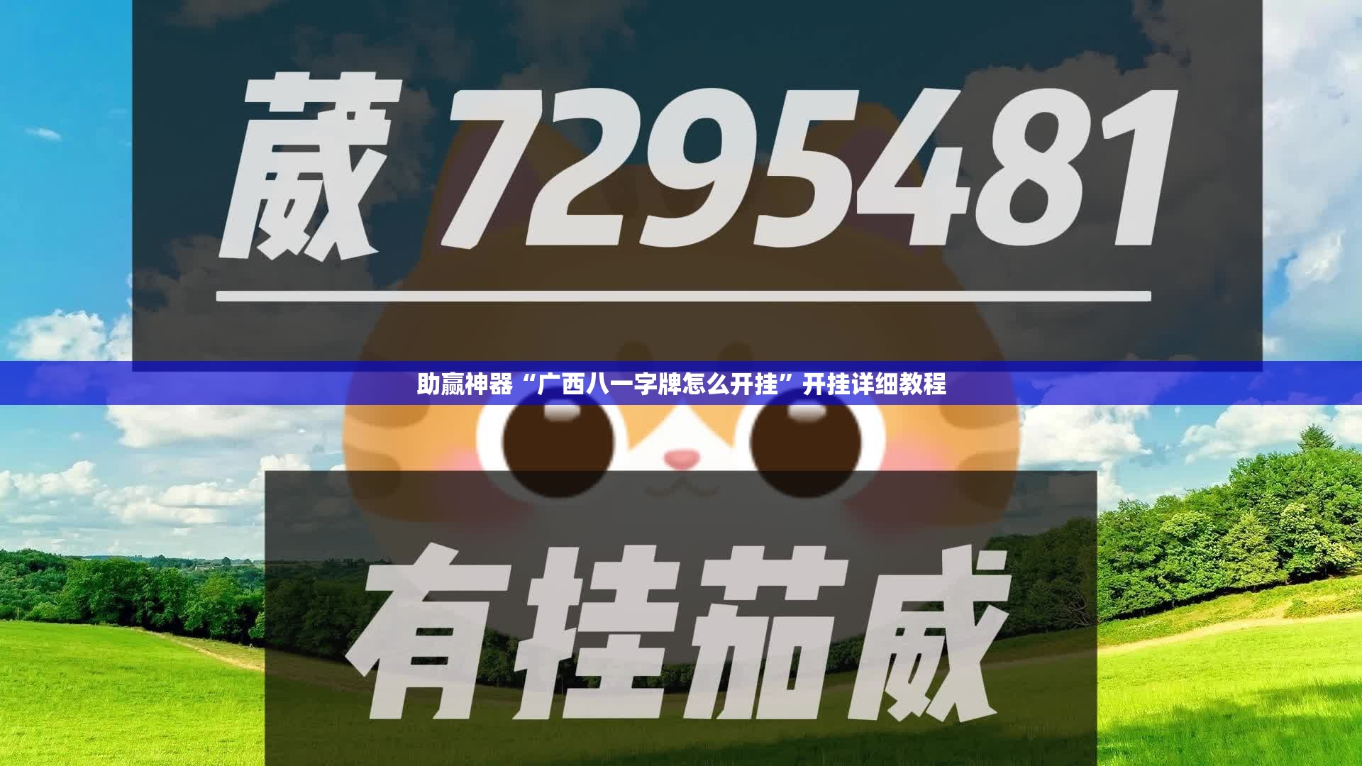 助赢神器“广西八一字牌怎么开挂”开挂详细教程