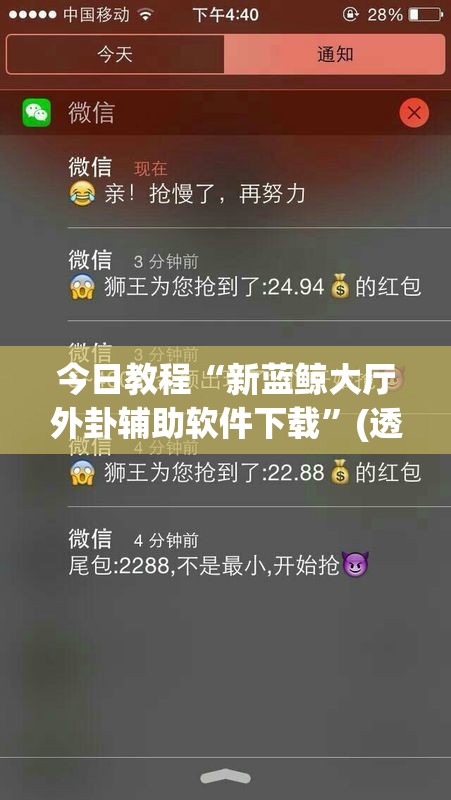 今日教程“新蓝鲸大厅外卦辅助软件下载”(透视)其实确实有挂