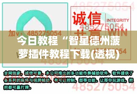 今日教程“智星德州菠萝插件教程下载(透视)”开挂辅助脚本+详细开挂安装教程