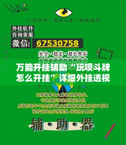 万能开挂辅助“玩呗斗牌怎么开挂”详细外挂透视辅助软件教程