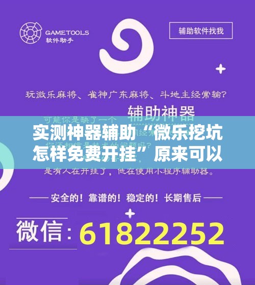 实测神器辅助“微乐挖坑怎样免费开挂”原来可以开挂
