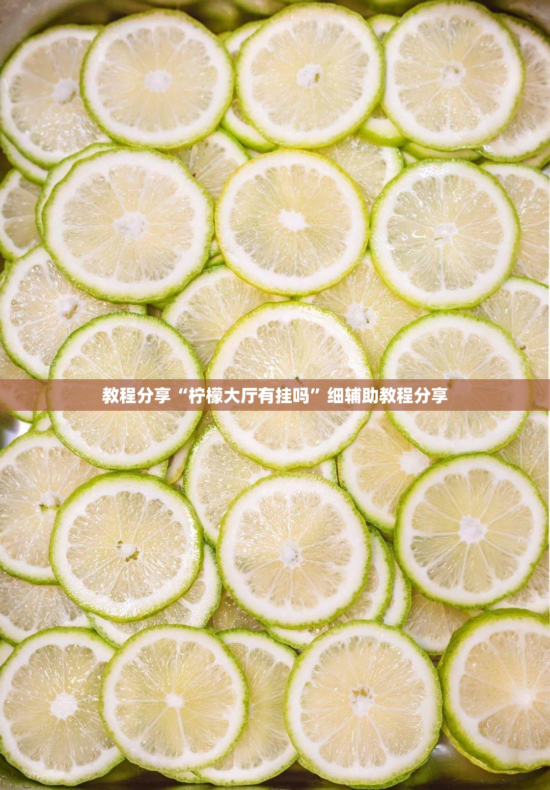 教程分享“柠檬大厅有挂吗”细辅助教程分享
