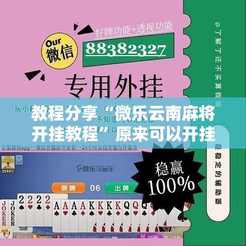 教程分享“微乐云南麻将开挂教程”原来可以开挂