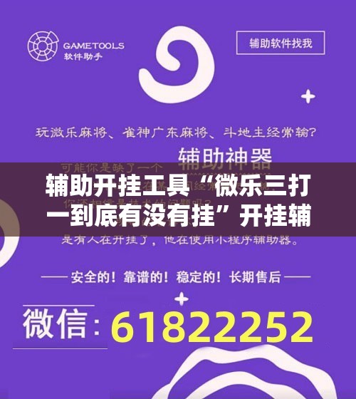 辅助开挂工具“微乐三打一到底有没有挂”开挂辅助脚本+详细开挂安装教程