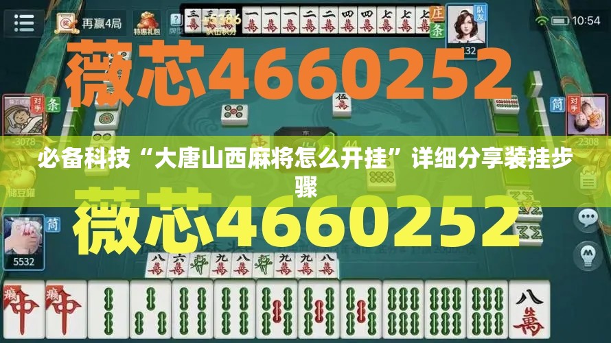 必备科技“大唐山西麻将怎么开挂”详细分享装挂步骤
