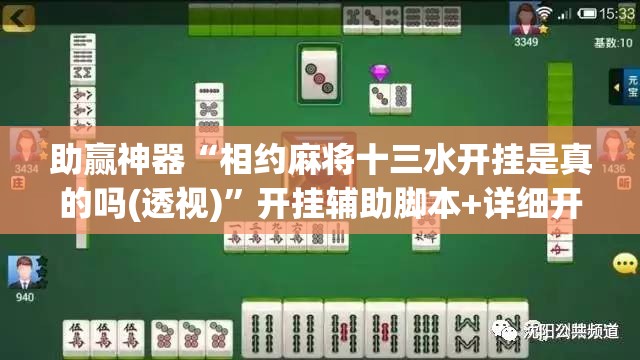 助赢神器“相约麻将十三水开挂是真的吗(透视)”开挂辅助脚本+详细开挂安装教程