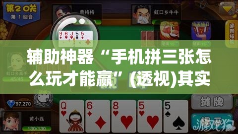 辅助神器“手机拼三张怎么玩才能赢”(透视)其实确实有挂