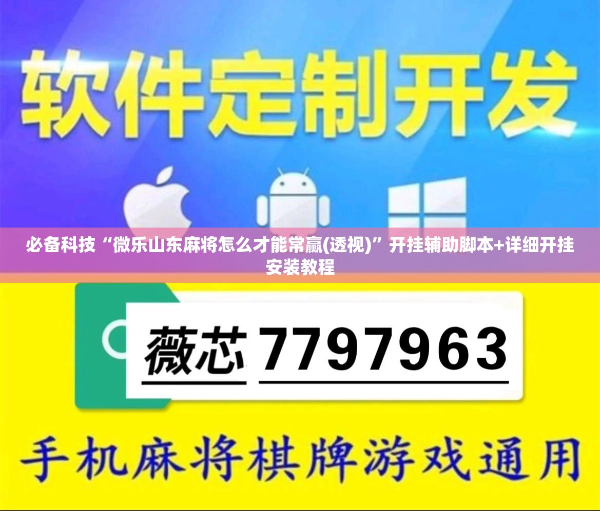 必备科技“微乐山东麻将怎么才能常赢(透视)”开挂辅助脚本+详细开挂安装教程