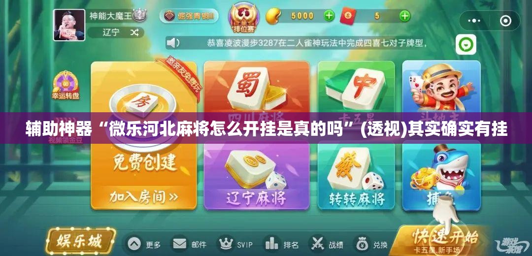 辅助神器“微乐河北麻将怎么开挂是真的吗”(透视)其实确实有挂