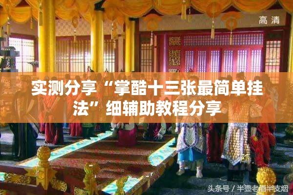 实测分享“掌酷十三张最简单挂法”细辅助教程分享