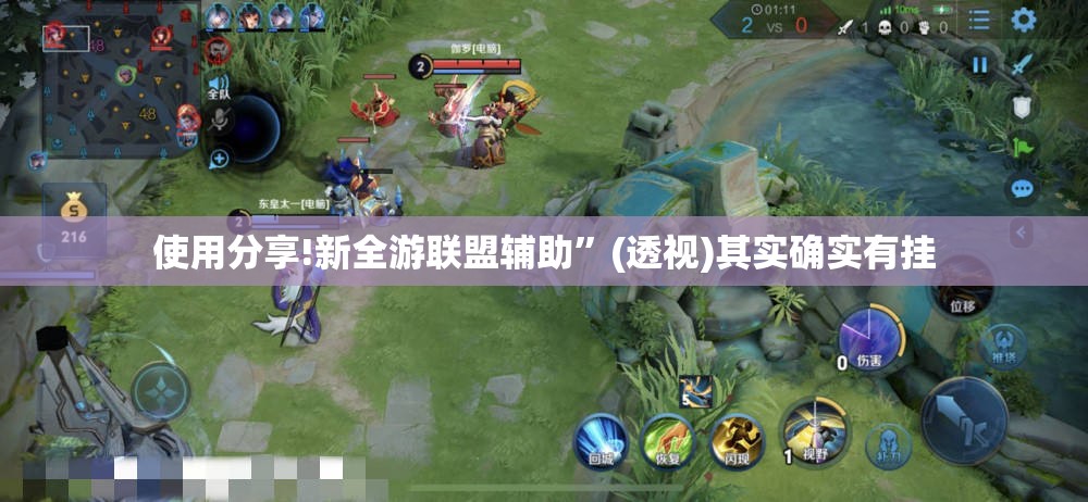 使用分享!新全游联盟辅助”(透视)其实确实有挂