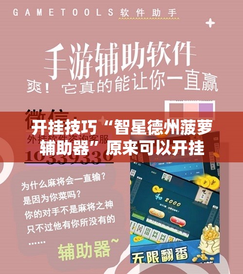 开挂技巧“智星德州菠萝辅助器”原来可以开挂