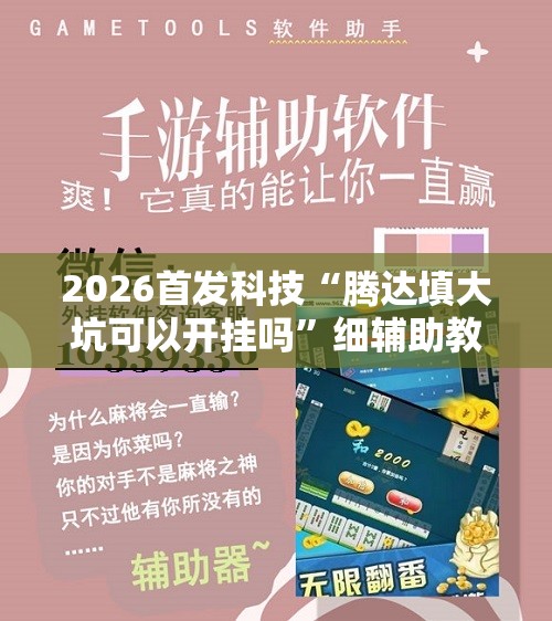 2026首发科技“腾达填大坑可以开挂吗”细辅助教程分享