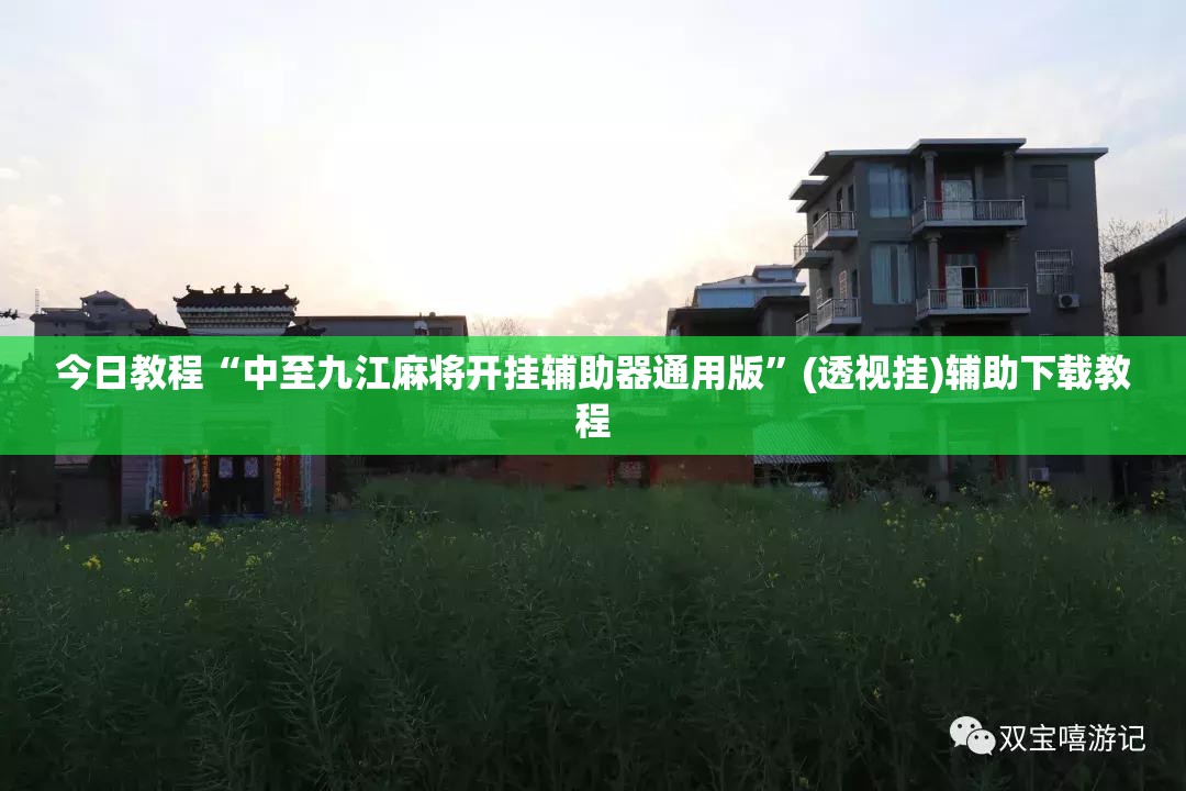 今日教程“中至九江麻将开挂辅助器通用版”(透视挂)辅助下载教程