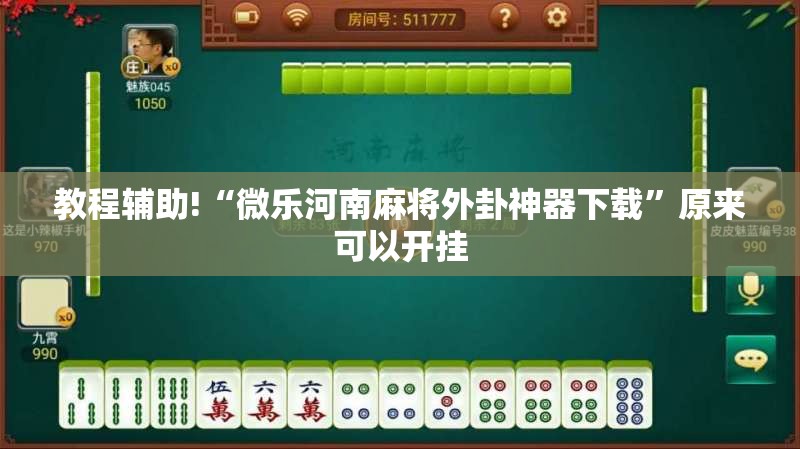 教程辅助!“微乐河南麻将外卦神器下载”原来可以开挂