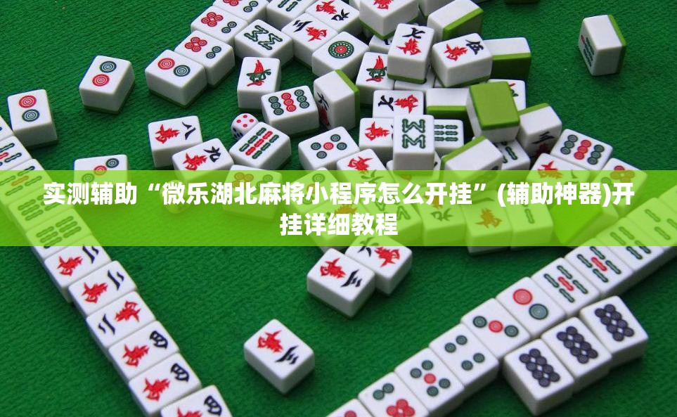 实测辅助“微乐湖北麻将小程序怎么开挂”(辅助神器)开挂详细教程