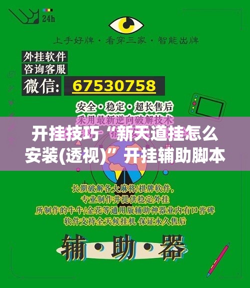 开挂技巧“新天道挂怎么安装(透视)”开挂辅助脚本+详细开挂安装教程