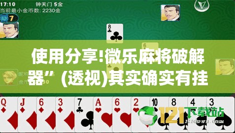 使用分享!微乐麻将破解器”(透视)其实确实有挂
