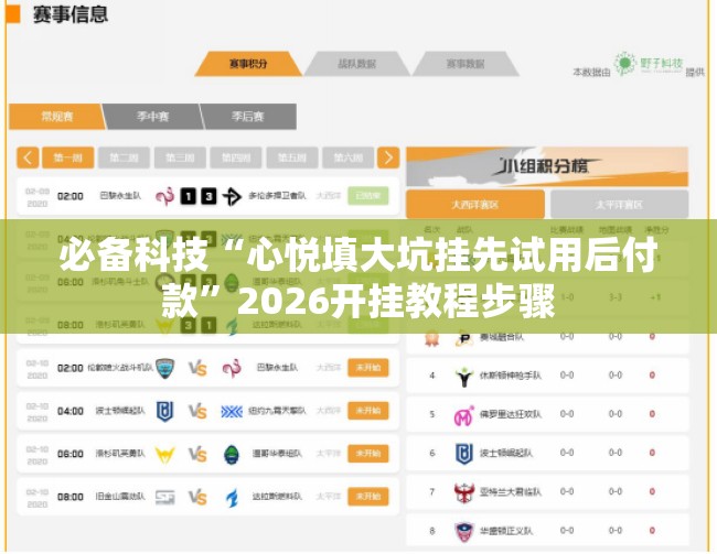必备科技“心悦填大坑挂先试用后付款”2026开挂教程步骤
