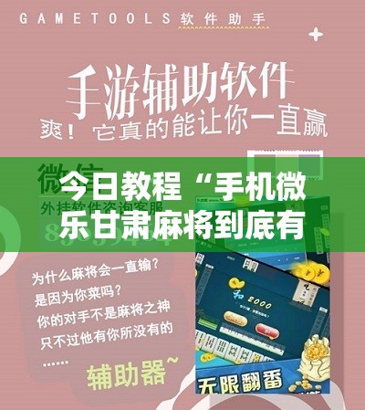 今日教程“手机微乐甘肃麻将到底有没有挂”开挂详细教程