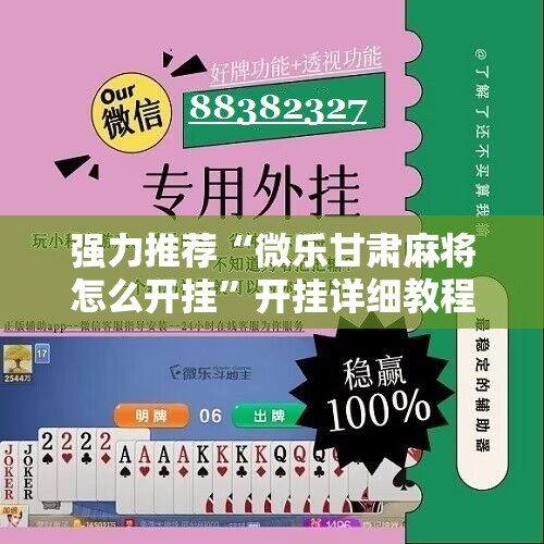 强力推荐“微乐甘肃麻将怎么开挂”开挂详细教程