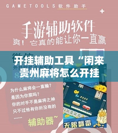 开挂辅助工具“闲来贵州麻将怎么开挂”科技辅助神器手机版
