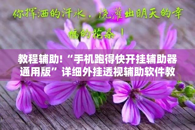 教程辅助!“手机跑得快开挂辅助器通用版”详细外挂透视辅助软件教程