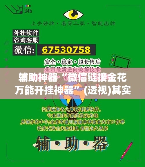辅助神器“微信链接金花万能开挂神器”(透视)其实确实有挂