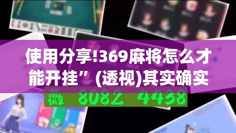 使用分享!369麻将怎么才能开挂”(透视)其实确实有挂