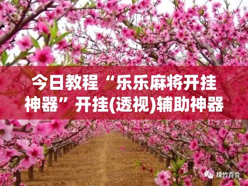 今日教程“乐乐麻将开挂神器”开挂(透视)辅助神器