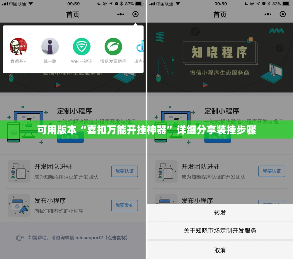 可用版本“喜扣万能开挂神器”详细分享装挂步骤