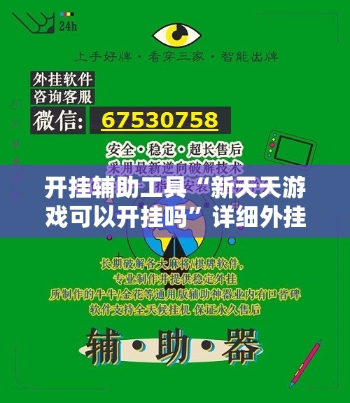 开挂辅助工具“新天天游戏可以开挂吗”详细外挂透视辅助软件教程