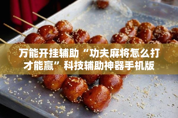 万能开挂辅助“功夫麻将怎么打才能赢”科技辅助神器手机版