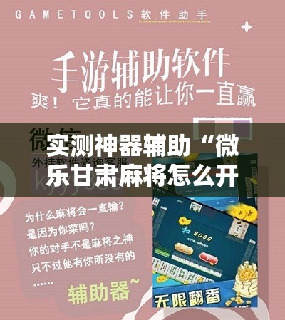 实测神器辅助“微乐甘肃麻将怎么开挂”科技辅助神器手机版
