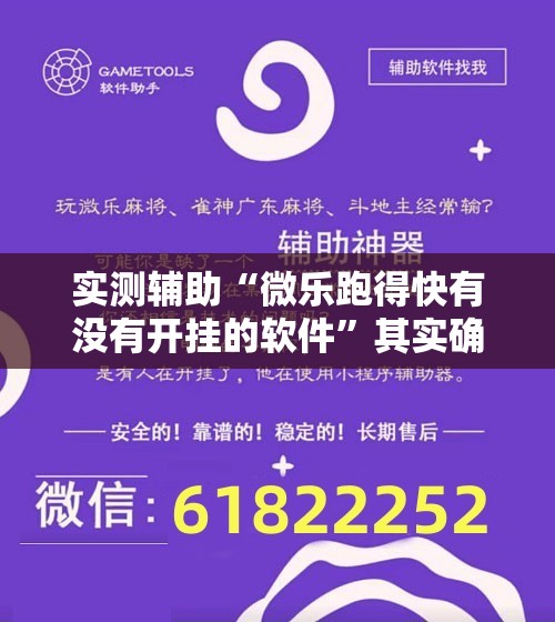 实测辅助“微乐跑得快有没有开挂的软件”其实确实有挂