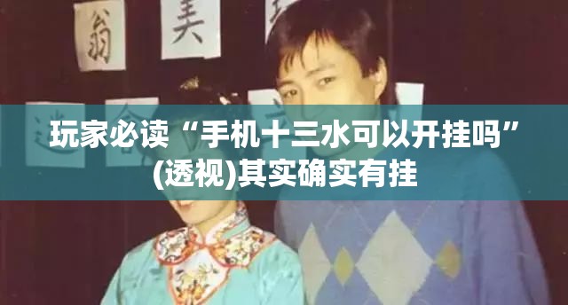 玩家必读“手机十三水可以开挂吗”(透视)其实确实有挂