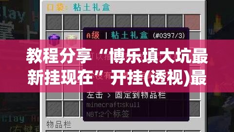 教程分享“博乐填大坑最新挂现在”开挂(透视)最新辅助详细