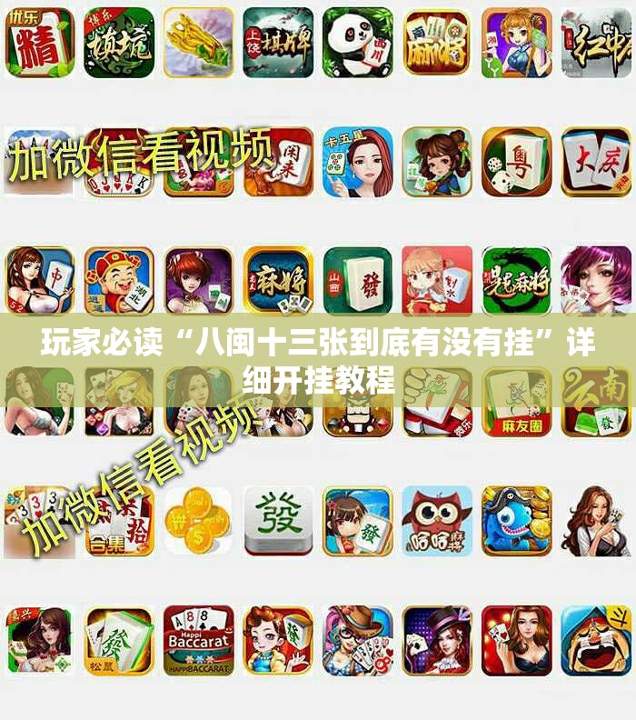 玩家必读“八闽十三张到底有没有挂”详细开挂教程