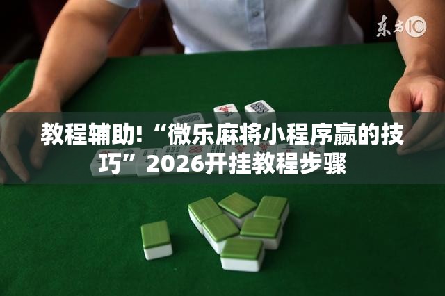 教程辅助!“微乐麻将小程序赢的技巧”2026开挂教程步骤