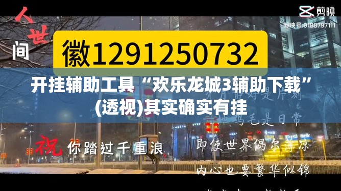开挂辅助工具“欢乐龙城3辅助下载”(透视)其实确实有挂
