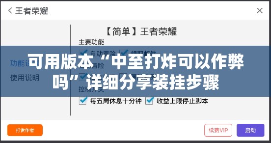 可用版本“中至打炸可以作弊吗”详细分享装挂步骤