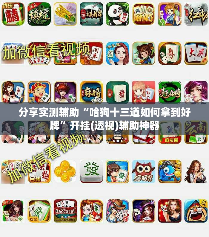 分享实测辅助“哈狗十三道如何拿到好牌”开挂(透视)辅助神器