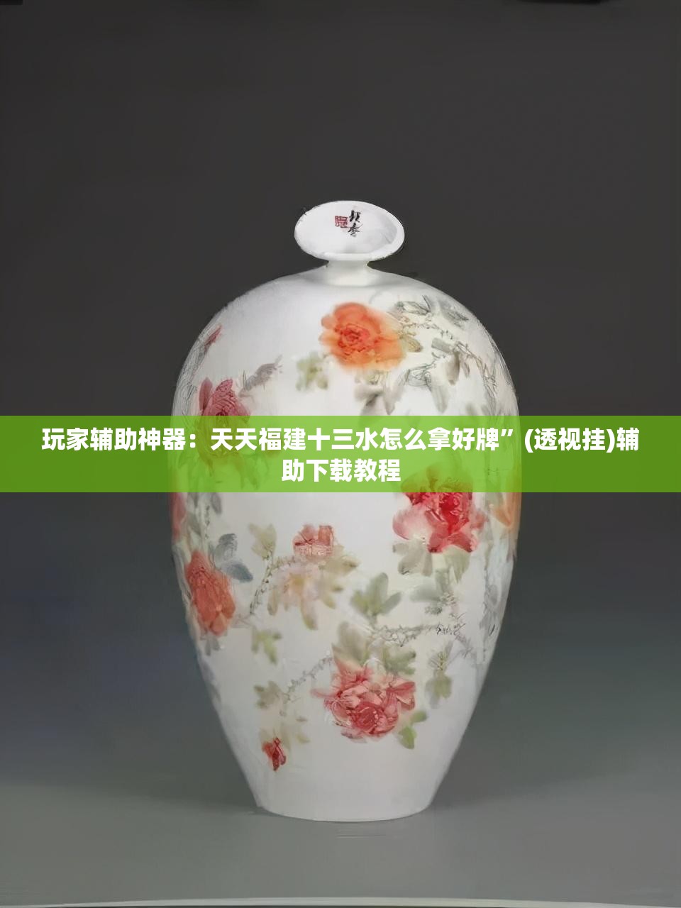 玩家辅助神器：天天福建十三水怎么拿好牌	”(透视挂)辅助下载教程