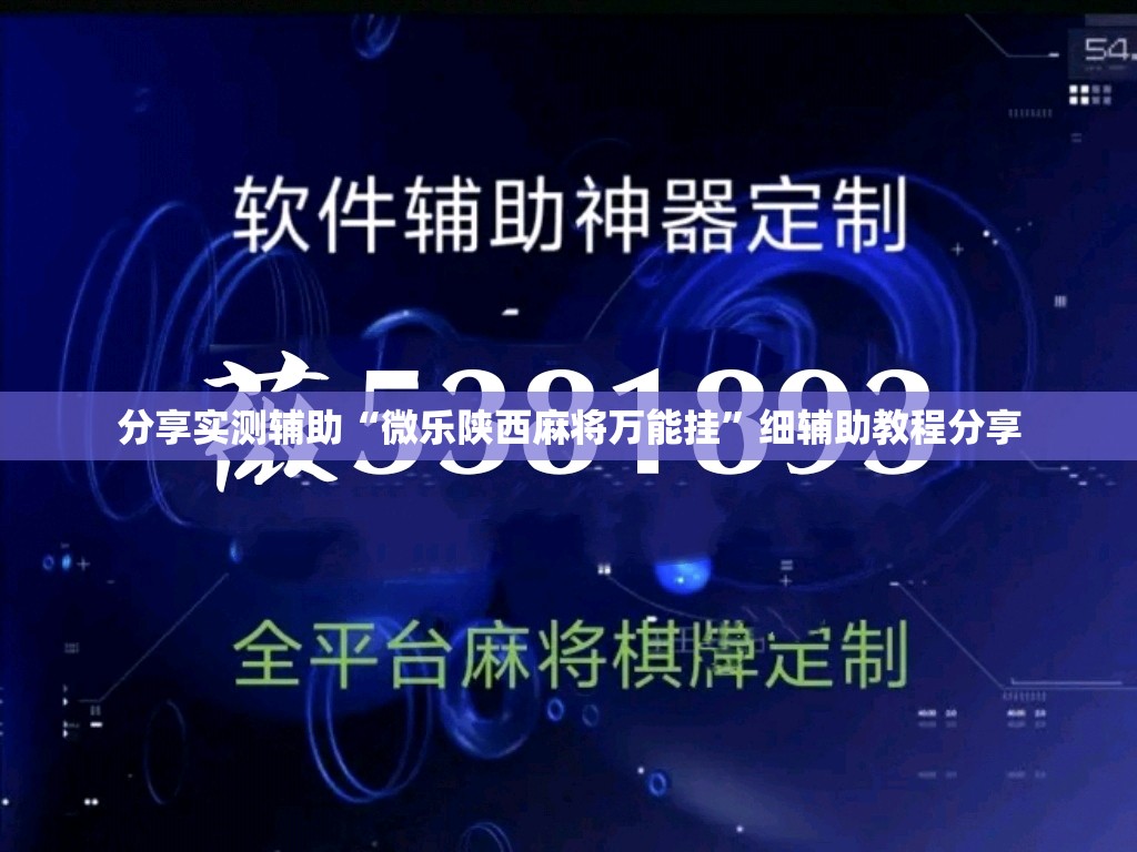 分享实测辅助“微乐陕西麻将万能挂	”细辅助教程分享