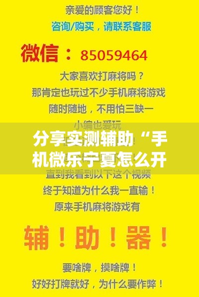 分享实测辅助“手机微乐宁夏怎么开挂”原来可以开挂
