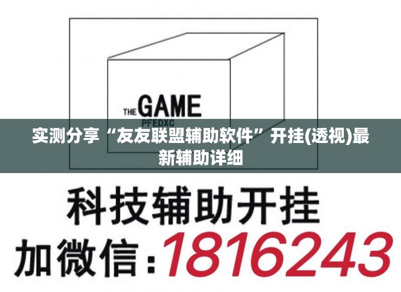 实测分享“友友联盟辅助软件”开挂(透视)最新辅助详细