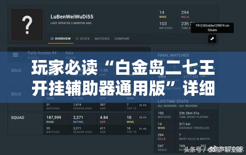 玩家必读“白金岛二七王开挂辅助器通用版”详细外挂透视辅助软件教程